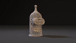 3D model bender voronoi night