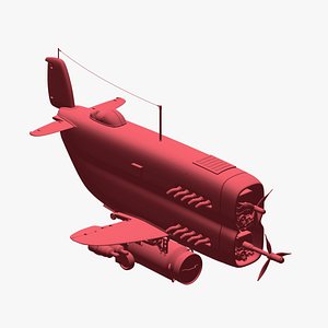 3D aircraft hero bull model