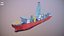 Modern Generic Drill Ship RUSTED