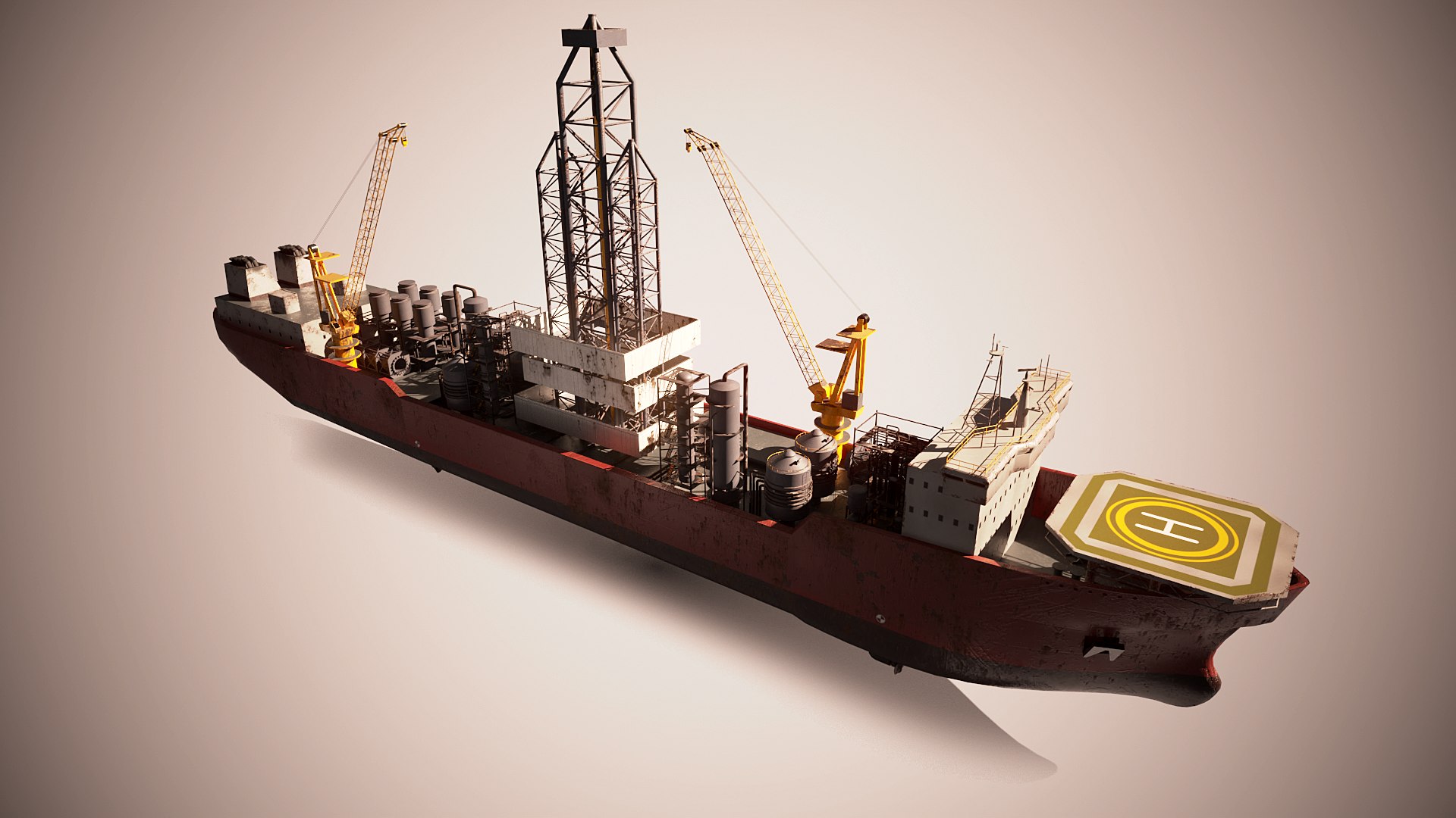 Modern Generic Drill Ship RUSTED model https://p.turbosquid.com/ts-thumb/NQ/hlMz2H/Kn/drillship_rust_0006/png/1723142595/1920x1080/fit_q87/6a502e3e40dd72bf0bda08d0253b05b9676b4231/drillship_rust_0006.jpg