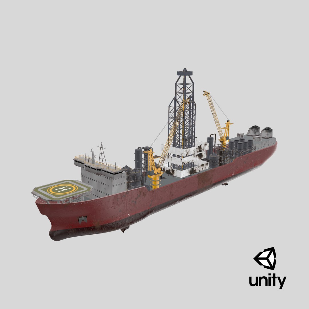 Modern Generic Drill Ship RUSTED model https://p.turbosquid.com/ts-thumb/NQ/hlMz2H/Na/stemcell_unity_render/png/1727787068/1920x1080/fit_q87/9f882516df44d4d3dcd57f7c795d05fba3815618/stemcell_unity_render.jpg