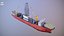 Modern Generic Drill Ship RUSTED