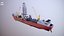 Modern Generic Drill Ship RUSTED