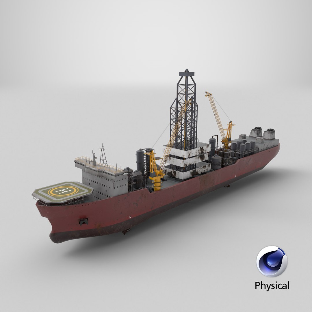 Modern Generic Drill Ship RUSTED model https://p.turbosquid.com/ts-thumb/NQ/hlMz2H/fr/stemcell_cinema_4d_physical_render/png/1727787060/1920x1080/fit_q87/8a1196e4638077d871d2b04e5eeeb0895d4ed5e0/stemcell_cinema_4d_physical_render.jpg