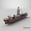 Modern Generic Drill Ship RUSTED