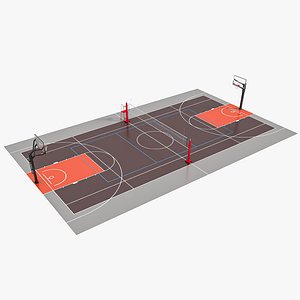 Multisports field 01 3D