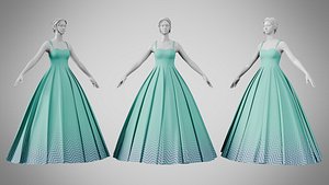 Dress 49 Fountain Blue