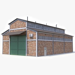 3D Industrial Building 26 PBR model