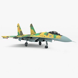 Russian Multirole Fighter Sukhoi Su-35 2 Rigged