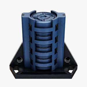 Scifi Industrial Prop Low-poly 3D model