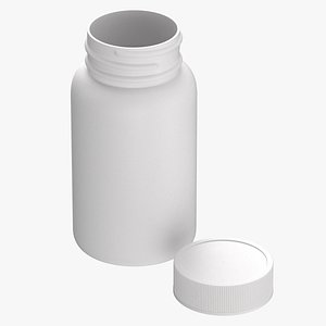 plastic bottle pharma 250ml 3D model