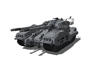 main battle tank 3D model