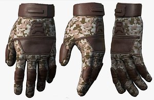3D gloves model