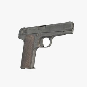 3D Old style pistol model