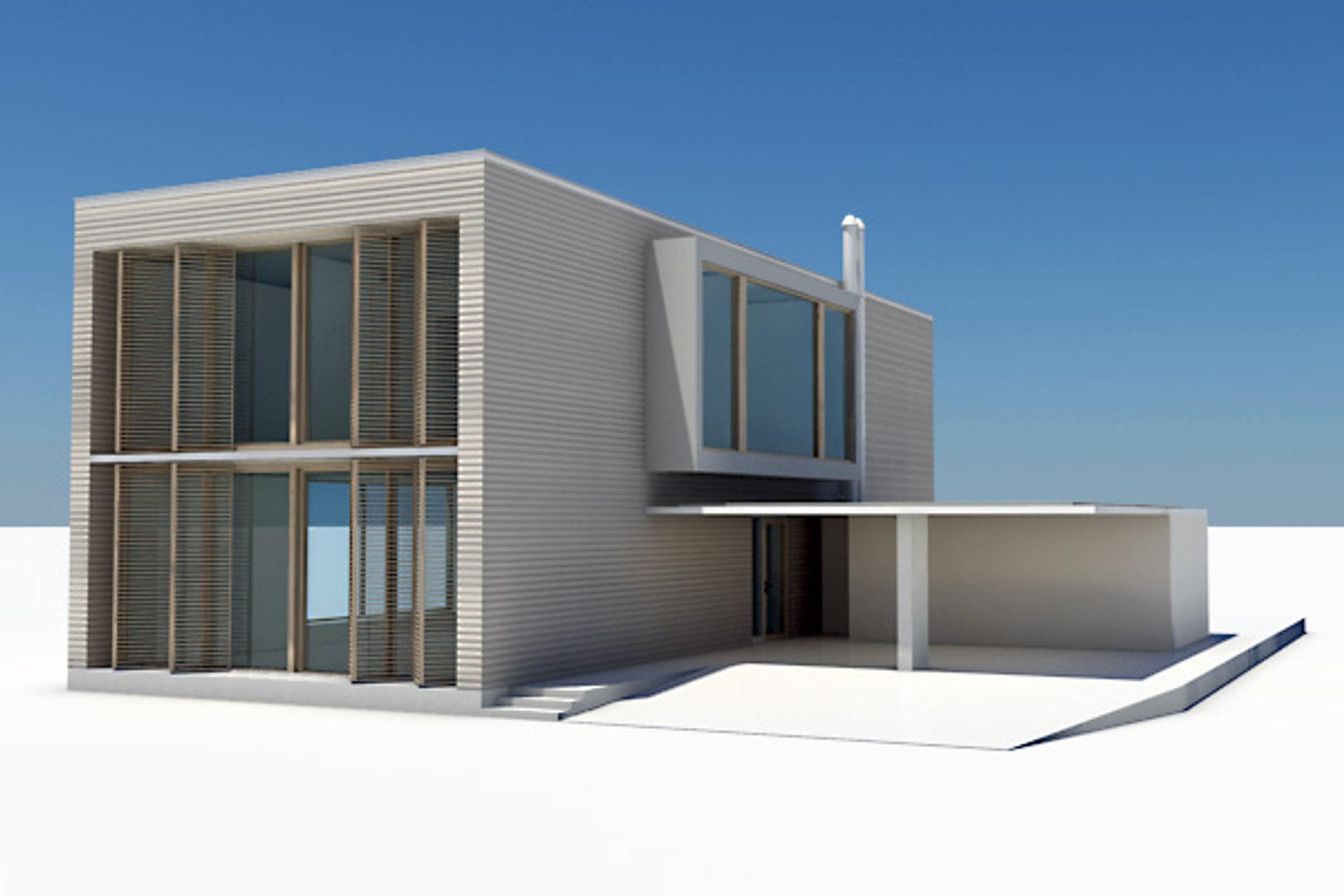 3d modern house interior