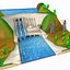 Cartoon Dam
