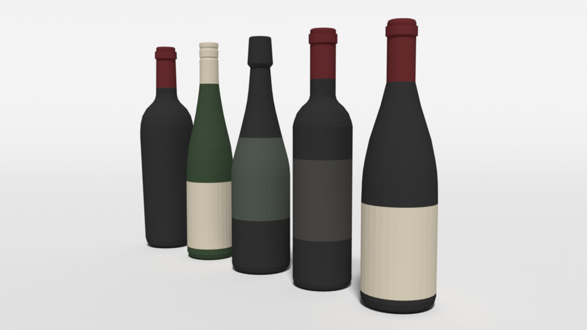 wine bottles model https://p.turbosquid.com/ts-thumb/NR/E1xmLT/ryPnwV6P/lowpoly_wine_bottles_06/png/1586193399/1920x1080/fit_q87/ea7aca2f5ab6441c7fc951229c114d20c167cd63/lowpoly_wine_bottles_06.jpg
