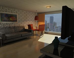 apartment scene obj