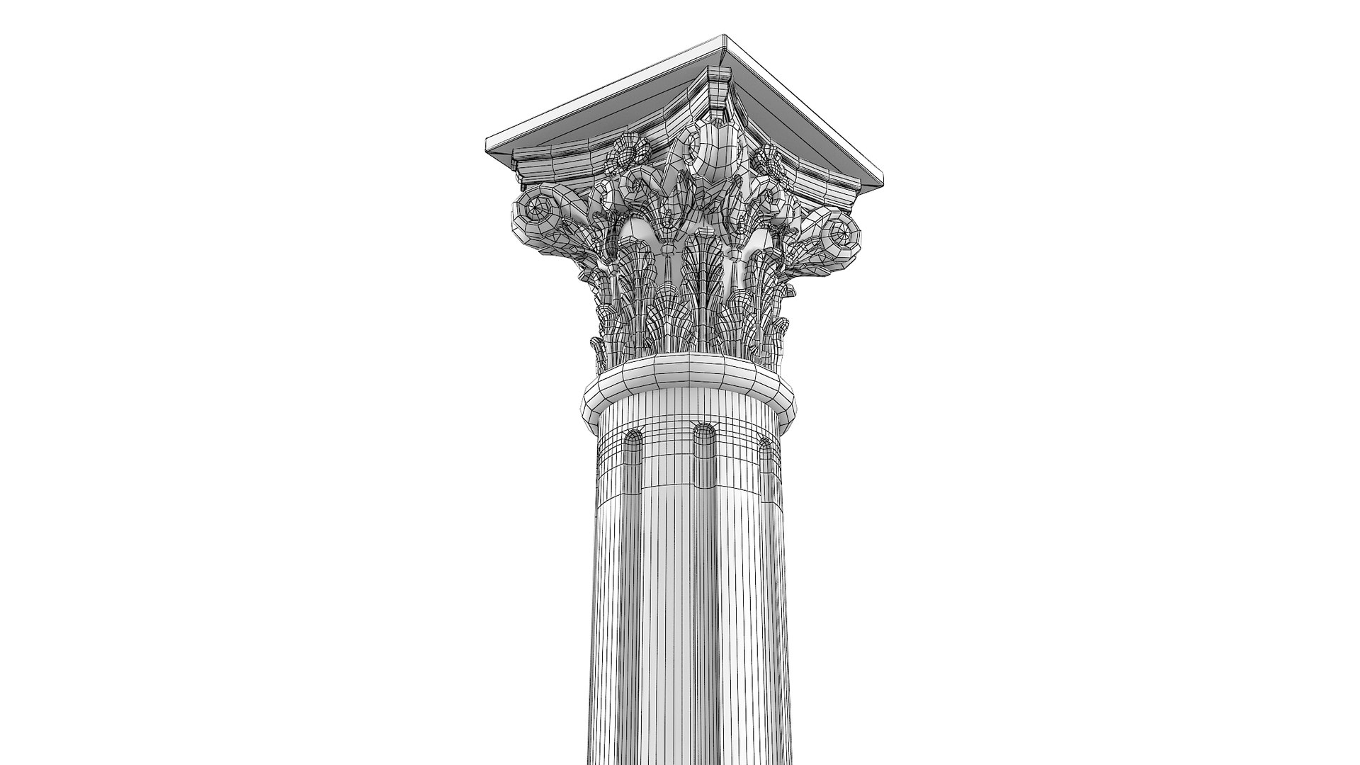 3D Corinthian Greek Ancient Column - TurboSquid 1484860