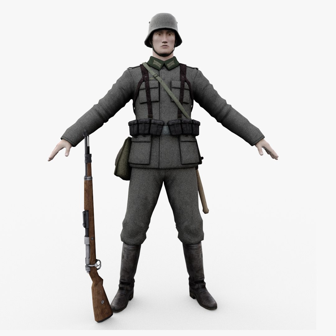 German soldiers model - TurboSquid 1919639