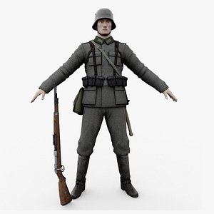 German soldiers model