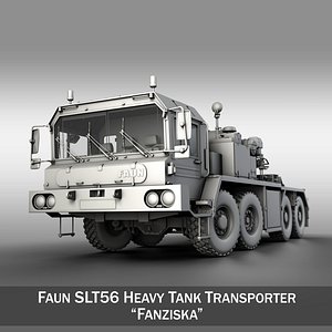3d model faun stl-56 heavy tank