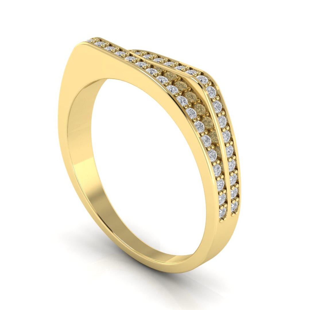 3D Double Split Crown Engagement Ring - TurboSquid 1490810