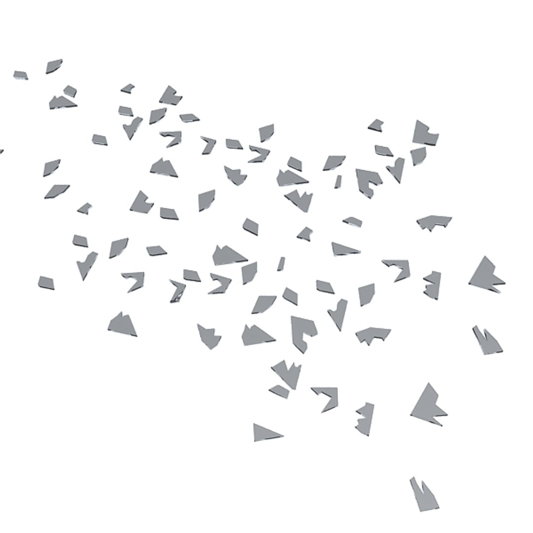 3d Broken Glass Shard