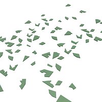 broken glass shards