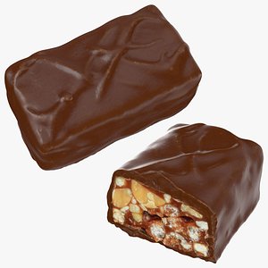 Snickers Almond Milk Chocolate Bar Collection 3D model