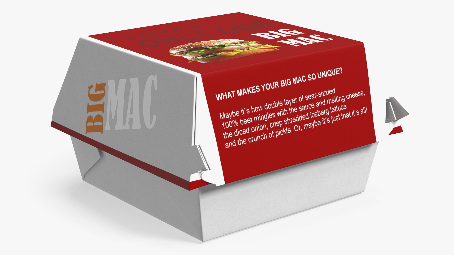3D McDonalds Paper Food Bag With Big Mac Box And Happy Meal ...