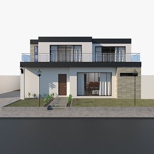 3D Small House - Sketchup pro 2021   Vray
