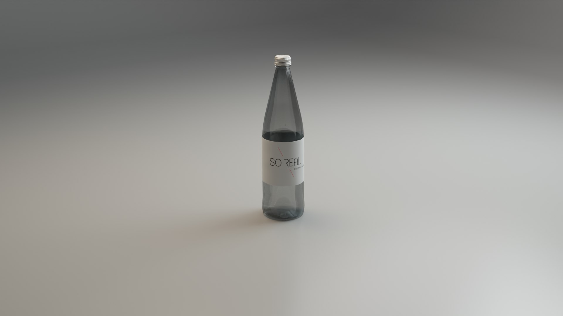3D Glass Bottle of Fizzy Soda model - TurboSquid 1757993