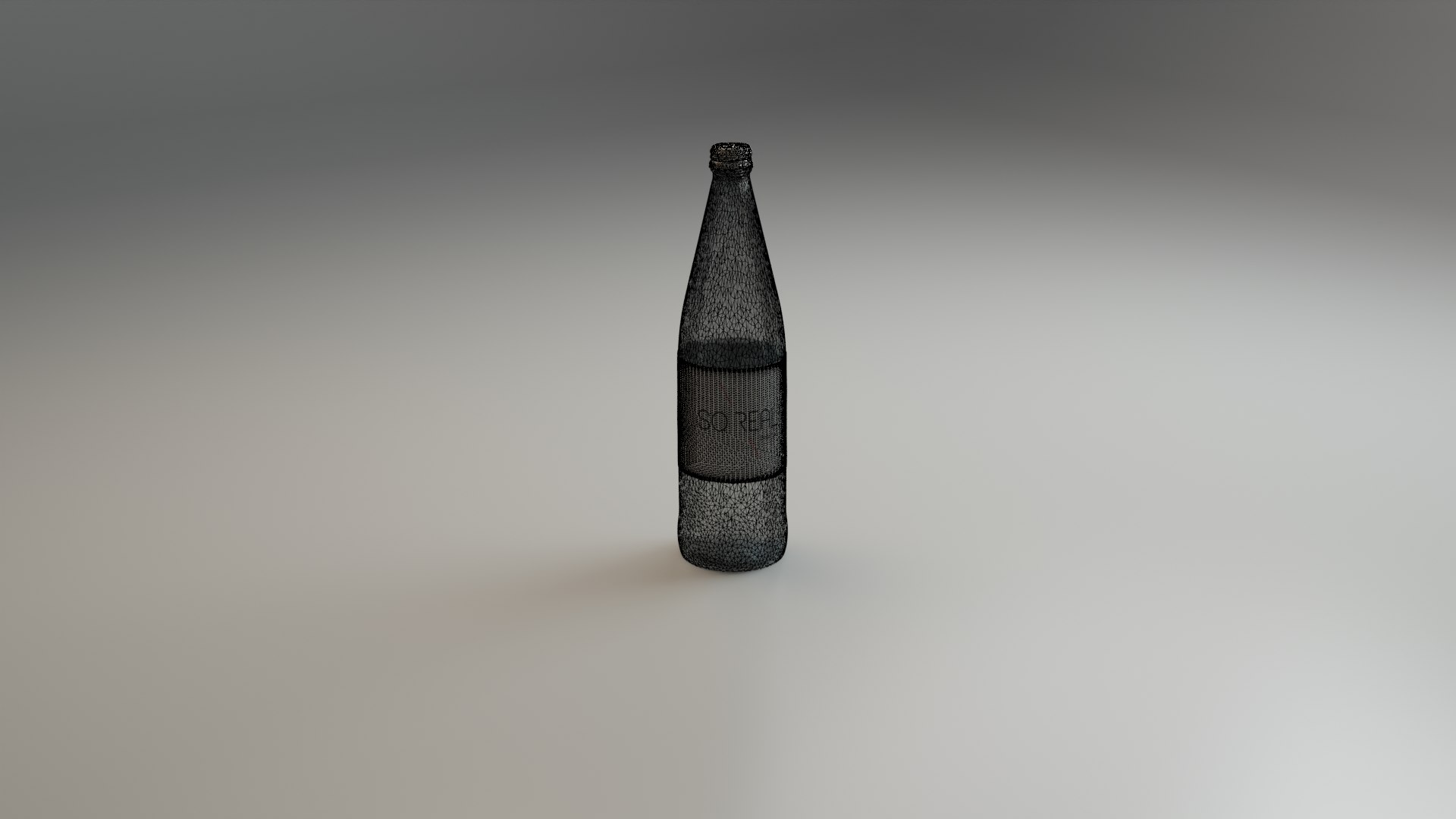 3D Glass Bottle of Fizzy Soda model - TurboSquid 1757993