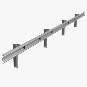 3D metal highway guardrail