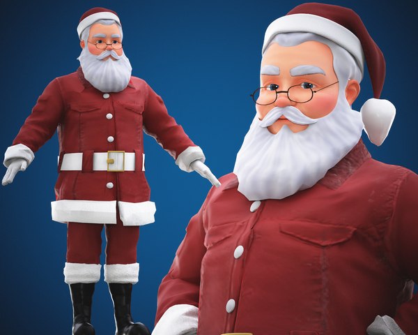 Santa Claus rigged model