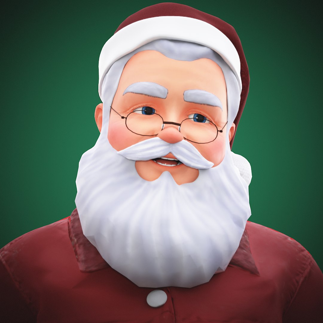 Santa Claus Rigged Model Turbosquid 2003476