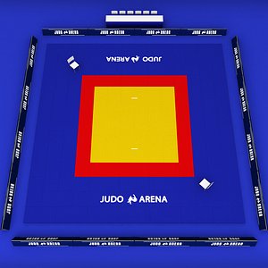 3d model judo arena