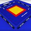 Judo tatami sport arena low poly