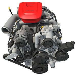 Car Engine 3D Model