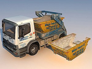 3d model of truck container