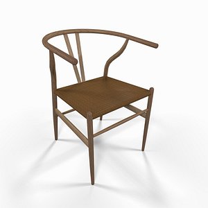 Wooden wicker chair