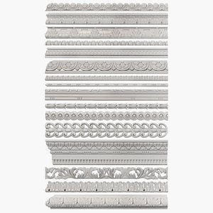 3D Collection of 16 classic moldingPart2