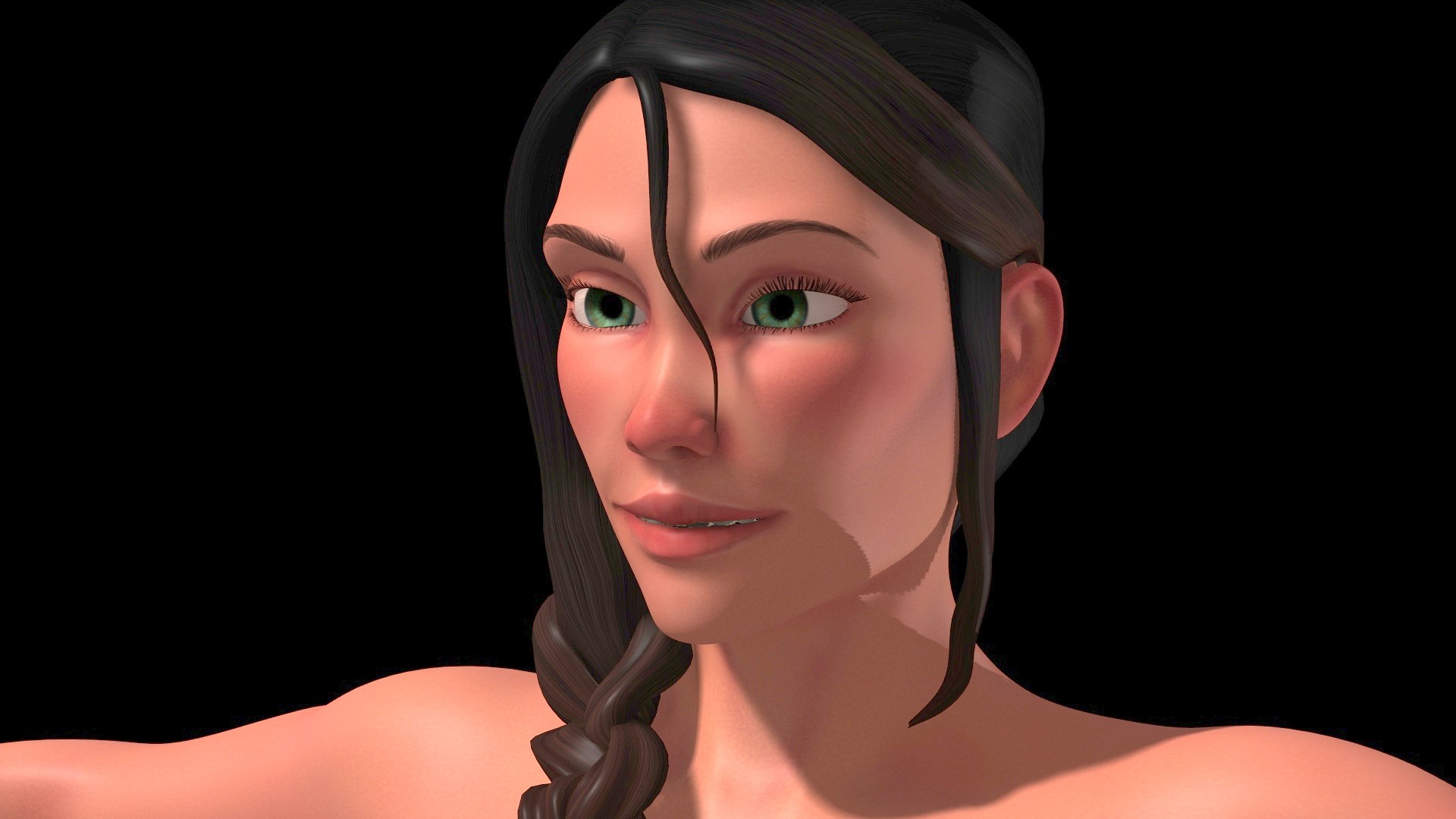 3D Full Female Body Model With Rig Blendshape And Textures 4k Model ...