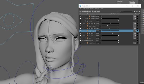 modelo 3d full female body model with rig blendshape and textures 4k ...