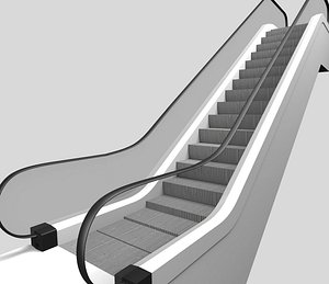 3D escalator upside model