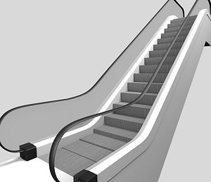 escalator animated upside