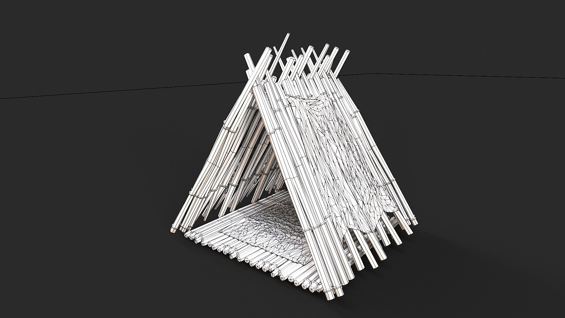 Primitive Wood and Fabric Tent Shelter 1 3D model https://p.turbosquid.com/ts-thumb/NR/efaxV8/yK/tbrender_viewport/jpg/1740042650/1920x1080/fit_q87/28dec4ea7771c3857c91231c1d7978484836e96f/tbrender_viewport.jpg