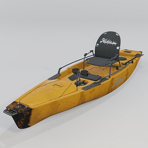 Hobie Mirage Pro Angler 14 with 360 Camo Orang 3D model