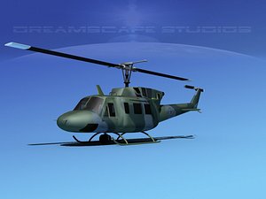 max uh1-n bell uh-1n helicopter